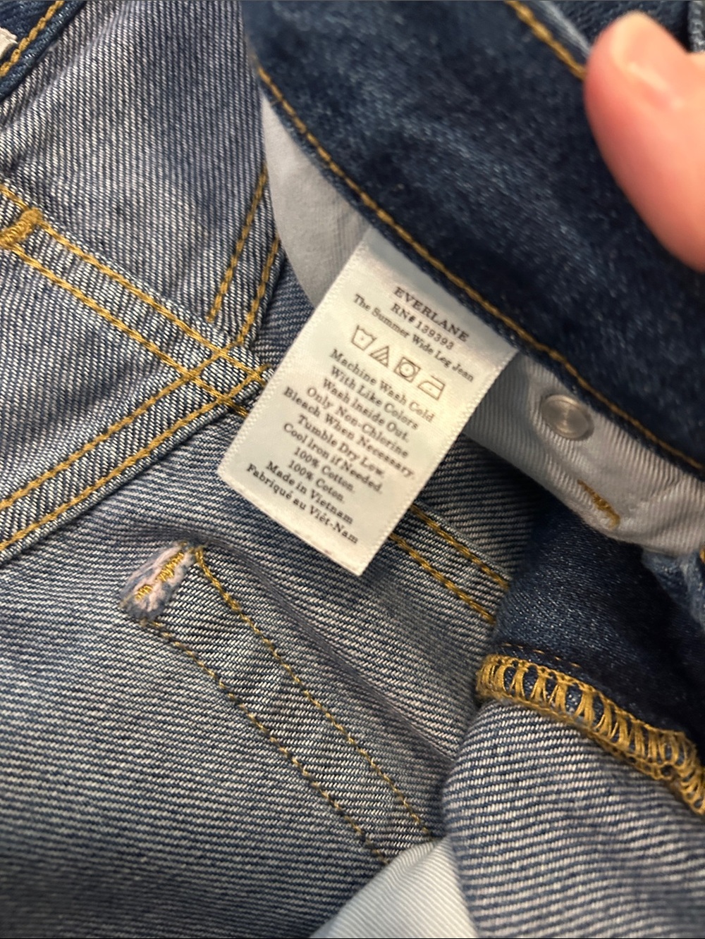 Everlane The Summer Wide Leg Jean - Picture 10 of 11